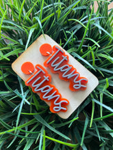 Load image into Gallery viewer, WHOLESALE: TEAM SPIRIT EARRINGS (CIRCLE TOPPER)