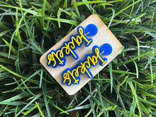 Load image into Gallery viewer, WHOLESALE: TEAM SPIRIT EARRINGS (CIRCLE TOPPER)