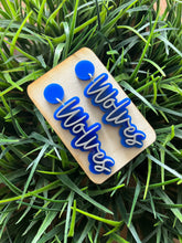 Load image into Gallery viewer, WHOLESALE: TEAM SPIRIT EARRINGS (CIRCLE TOPPER)