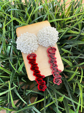 Load image into Gallery viewer, WHOLESALE: TEAM SPIRIT EARRINGS (SEED BEAD TOPPERS)