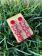 Load image into Gallery viewer, WHOLESALE: TEAM SPIRIT EARRINGS (CIRCLE TOPPER)