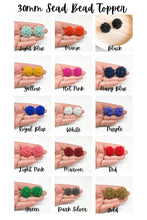 Load image into Gallery viewer, WHOLESALE: TEAM SPIRIT EARRINGS (SEED BEAD TOPPERS)