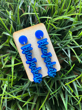 Load image into Gallery viewer, WHOLESALE: TEAM SPIRIT EARRINGS (CIRCLE TOPPER)