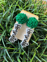 Load image into Gallery viewer, WHOLESALE: TEAM SPIRIT EARRINGS (SEED BEAD TOPPERS)