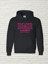Load image into Gallery viewer, DME HOODED SWEATSHIRT - SOFTBALL *MULTIPLE COLORS*