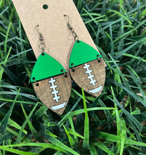 Load image into Gallery viewer, WHOLESALE: "SPLIT" CIRCLE SPORTS BALL EARRINGS