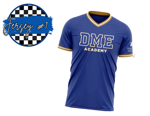 DME JERSEY #1 - BLUE & GOLD - ALL TEAMS