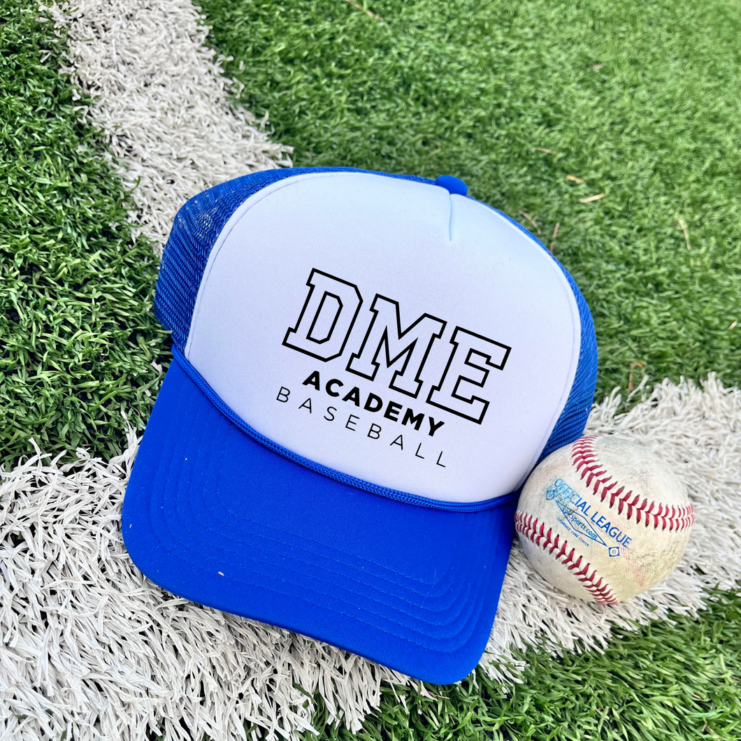 TRUCKER HAT - DME LOGO - ROYAL BLUE