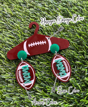 Load image into Gallery viewer, SC_Football Mom Hanger Earrings