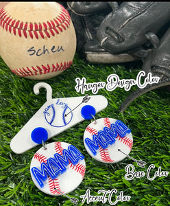 Wholesale: SC_Baseball Mom Hanger Earrings