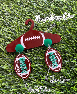 Wholesale: SC_Football Mom Hanger Earrings