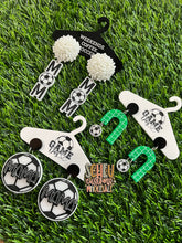 Load image into Gallery viewer, Wholesale: SC_Soccer Mom Ball Hanger Earrings