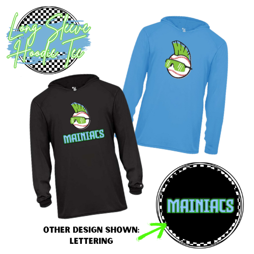 MAINIACS SPIRIT SHIRT: LONG SLEEVE HOODIE