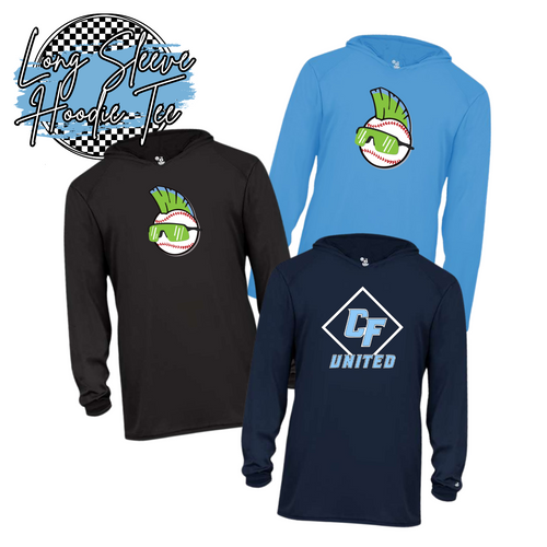 MAINIACS SPIRIT SHIRT: LONG SLEEVE HOODIE TEE
