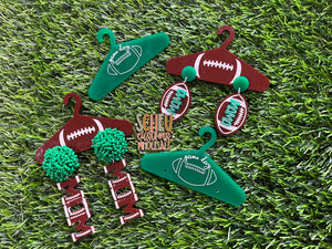 Wholesale: SC_Football Mama Ball Hanger Earrings