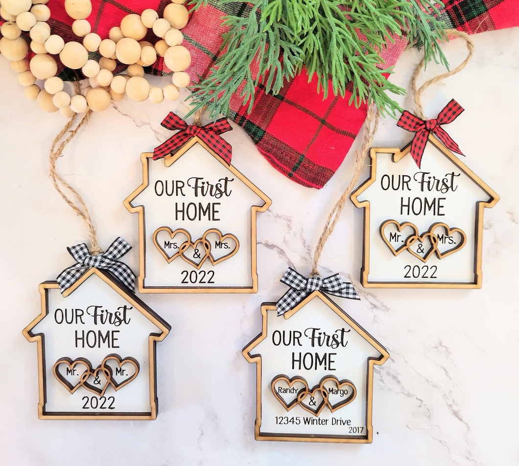 WHOLESALE: OUR/MY FIRST HOME ORNAMENT - HOUSE