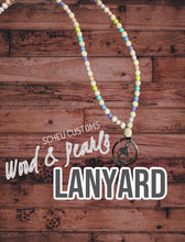 Load image into Gallery viewer, WOOD BEAD LANYARD - PEARL COLORS